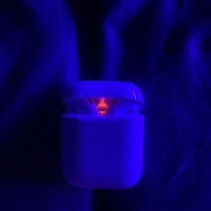 Selling gen 1 Apple Airpods, color: white. made for every size.